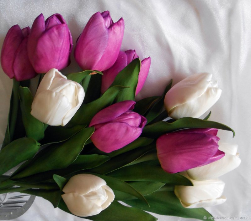 Цветы из фоамирана тюльпаны