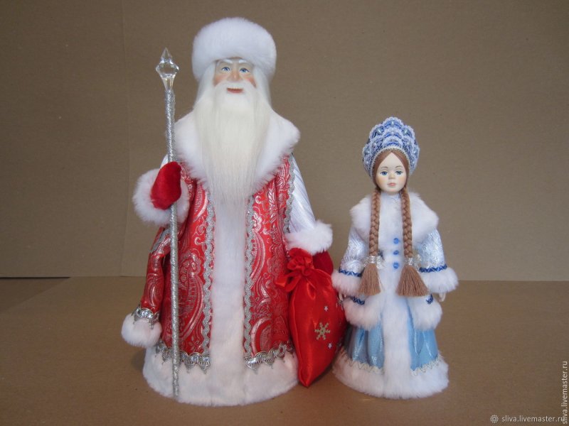 Дед Мороз и Снегурочка куклы под елку