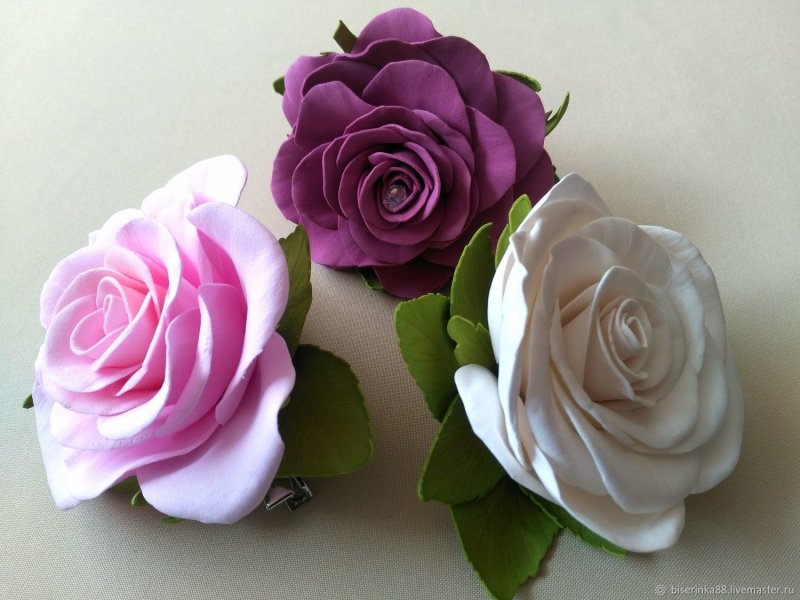 Цветы из фомиамин мастер класс роза