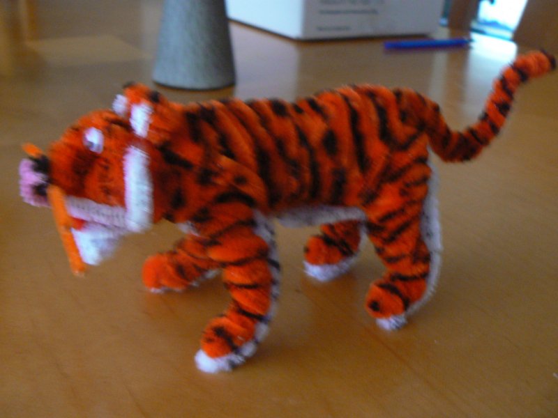 Поделка тигра