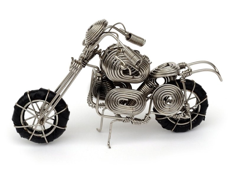 Макет мотоцикла из проволоки