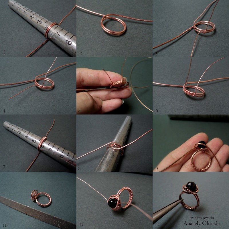 Wire Wrap для начинающих с бусиной