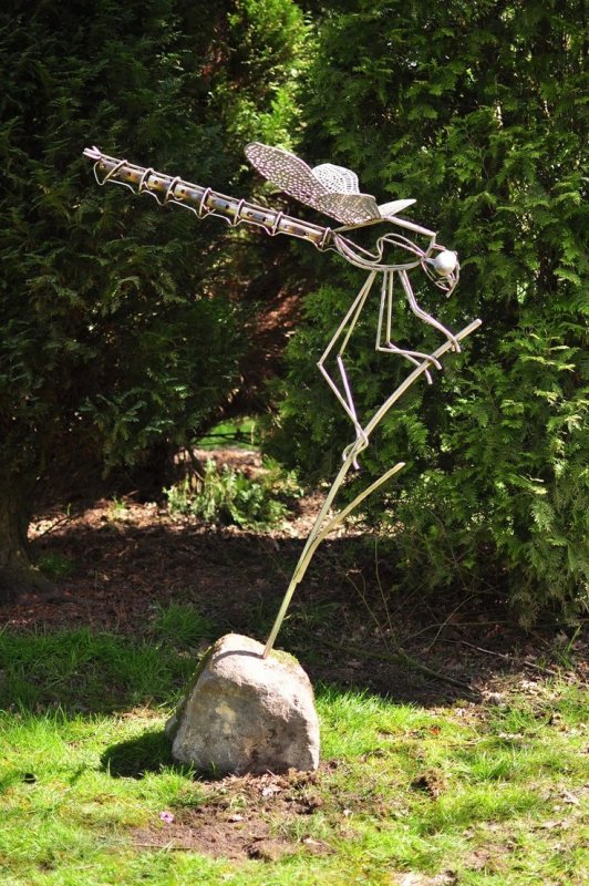 Садовая Парковая скульптура журавля