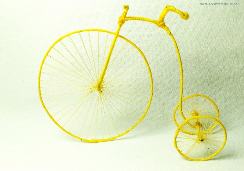 Велосипед из бросового материала