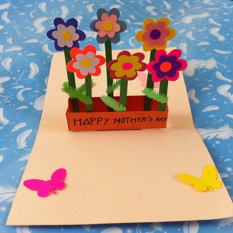 День матери открытки своими руками в садик