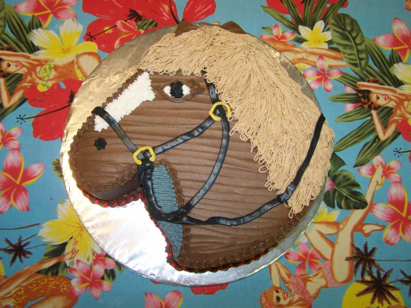 Торт лошадка из крема