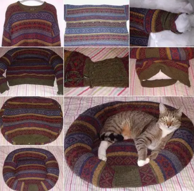 Вещи из старого свитера
