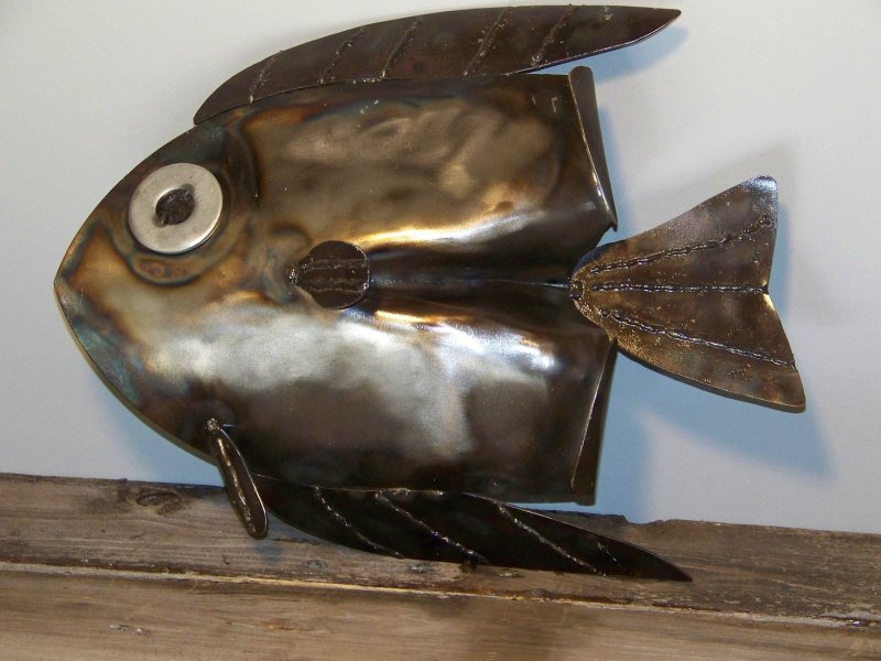 Рыба из металлолома