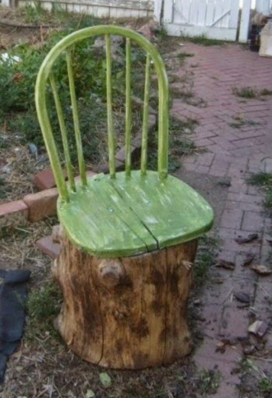 Декор старых стульев со спинкой своими
