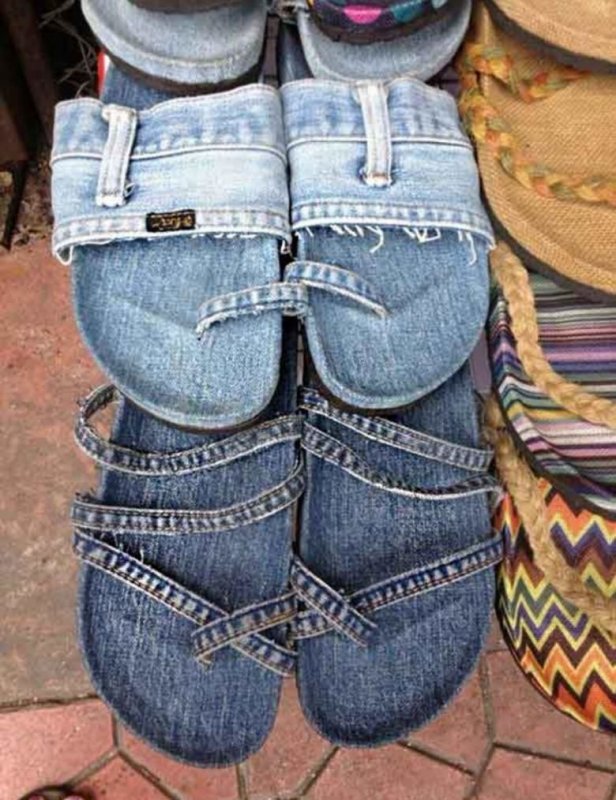 Вещи из старых джинсов