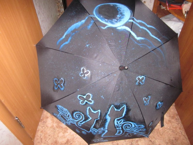 Декорируем старый зонт