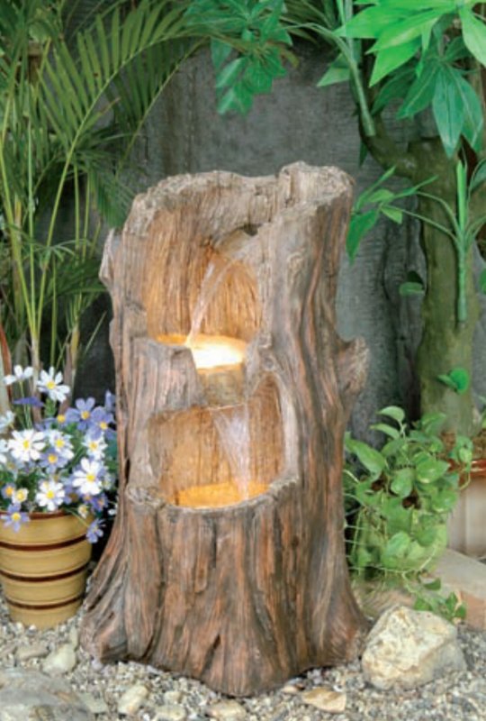 Декор из ствола дерева