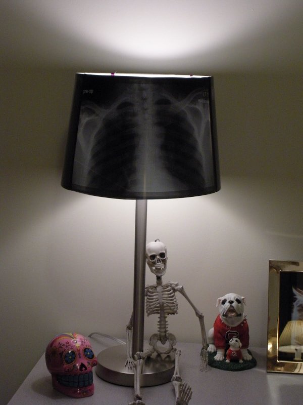 Лампа из рентгеновских снимков