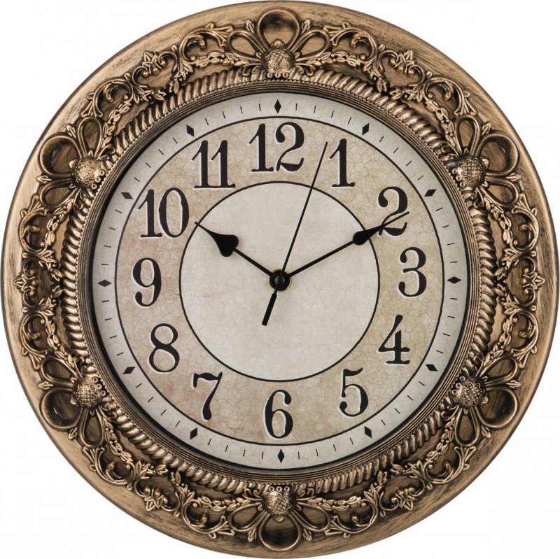 Часы настенные кварцевые Cronos Wood Kassandra 31 см