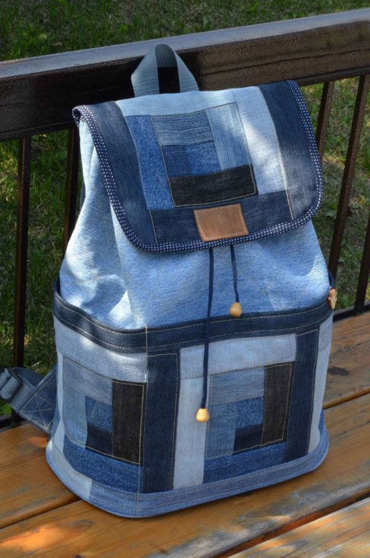 Рюкзак из джинсы