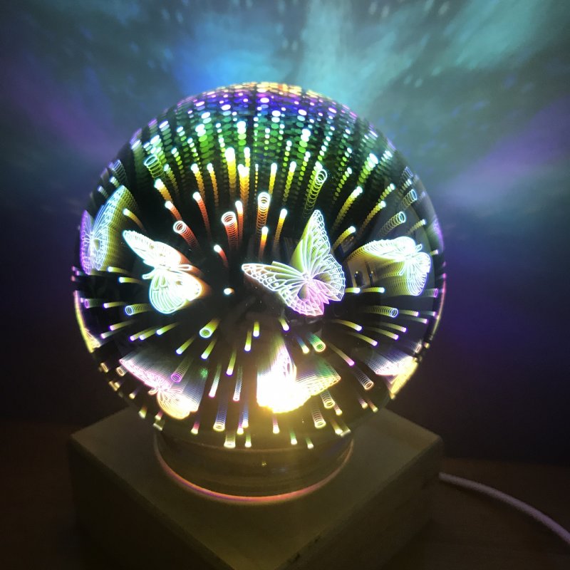 Шар лазерный проектор порхающие бабочки