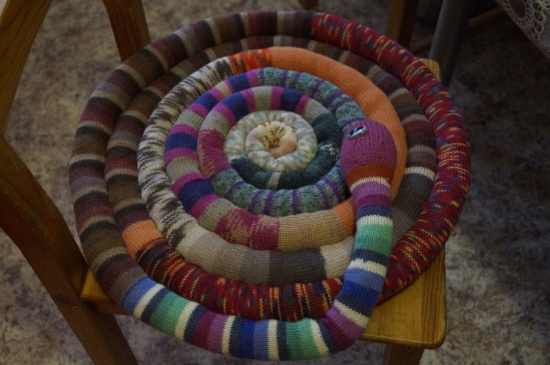 Плетеный коврик