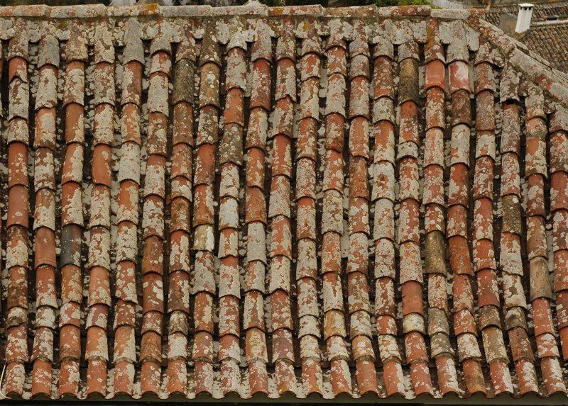 Старая Черепичная крыша Италия