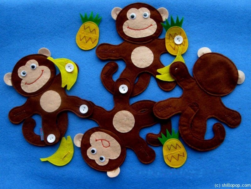 Новогодние поделки обезьяна