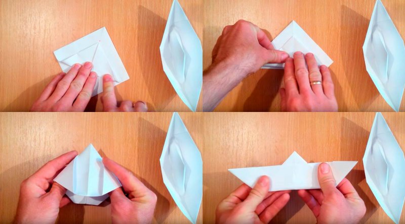Оригами елочка очень просто