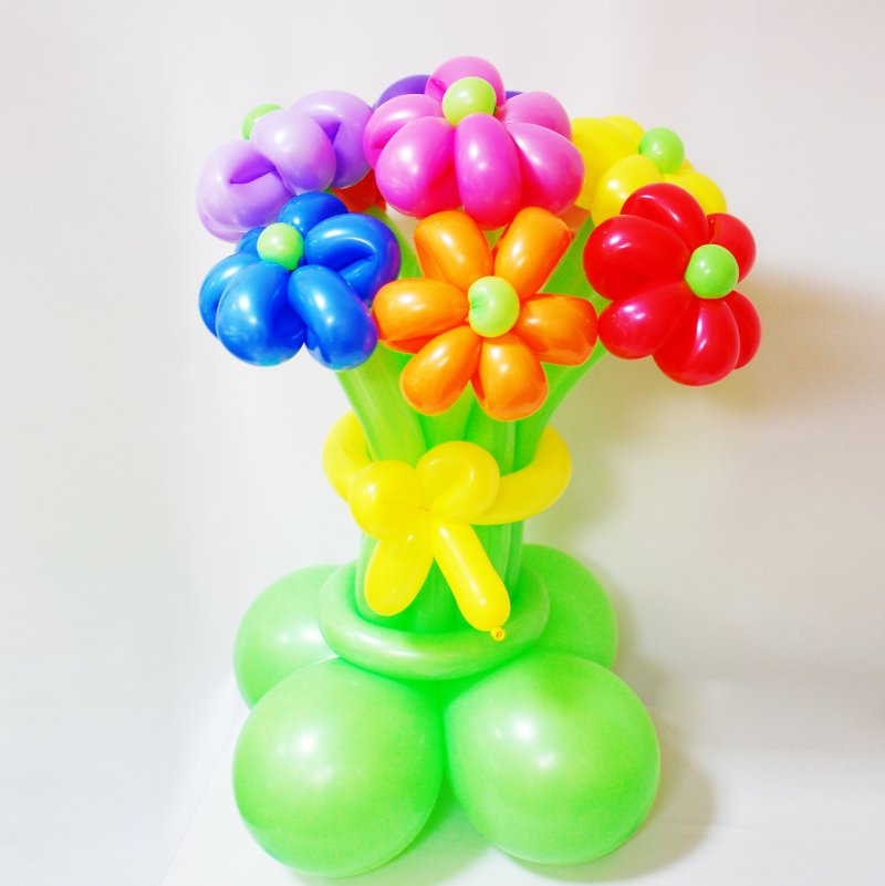 Цветочные композиции из шаров