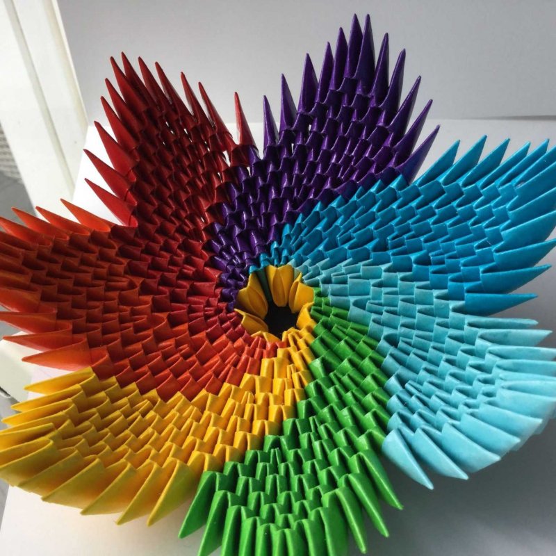 Оригами модули тюльпан