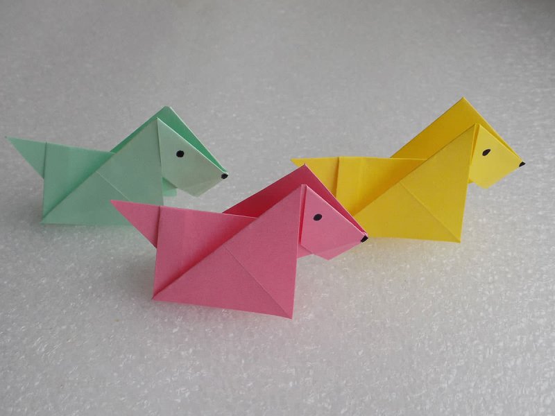 Оригами вертушка