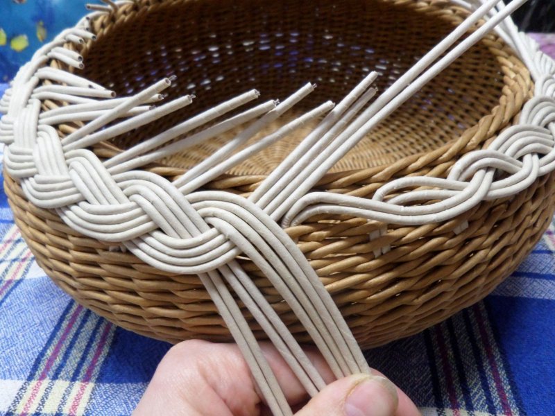 Плетение «газетной лозой»