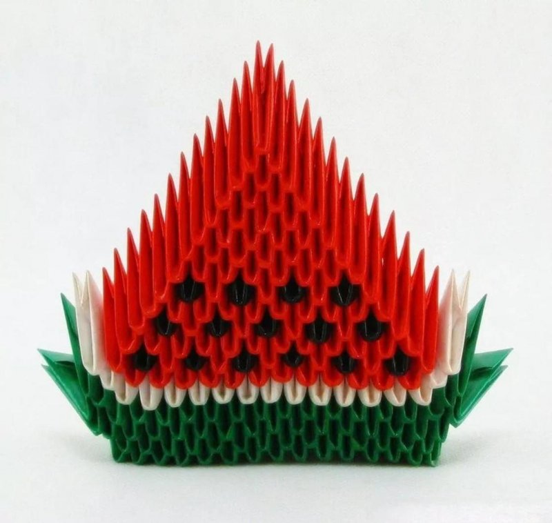 Ваза из модулей оригами