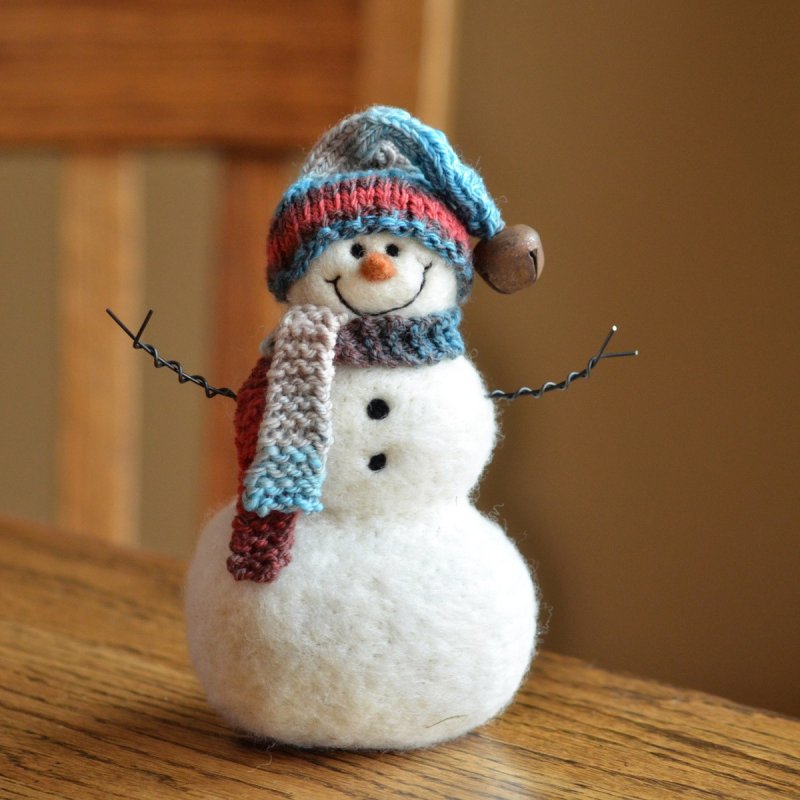Поделка на новый год своими руками красиво оригинально Снеговик
