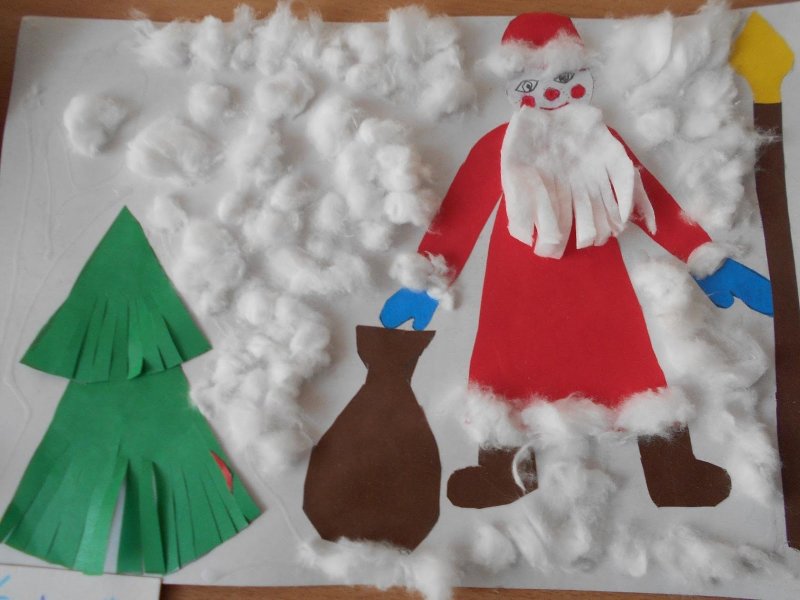 Дед Мороз поделка в детский сад