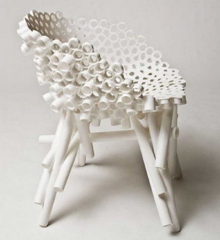 Дизайнерские вещи из пластиковых труб