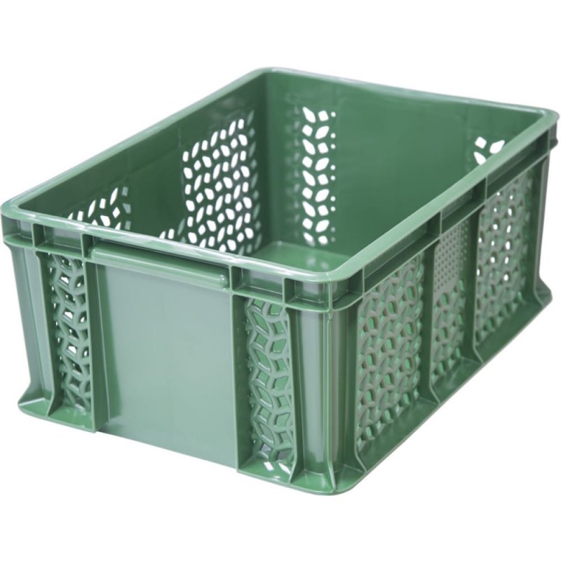 Ящик пластиковый Tara 500х300х264 мм, зеленый (112)