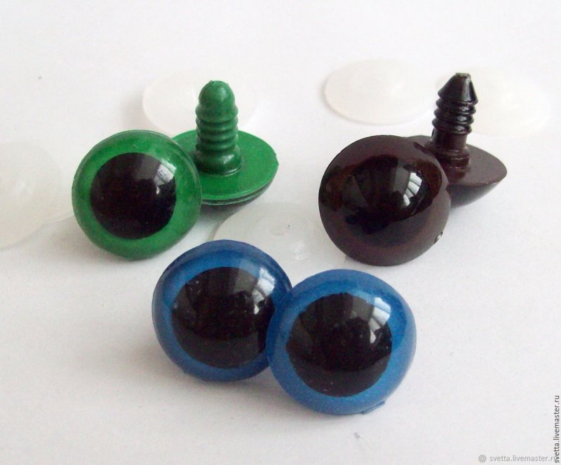 Пластиковые глаза для игрушек