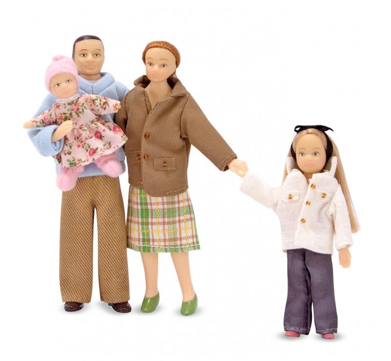 Melissa & Doug куклы семья (для викторианского дома)