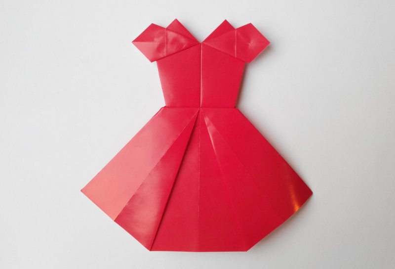 Платье в технике оригами