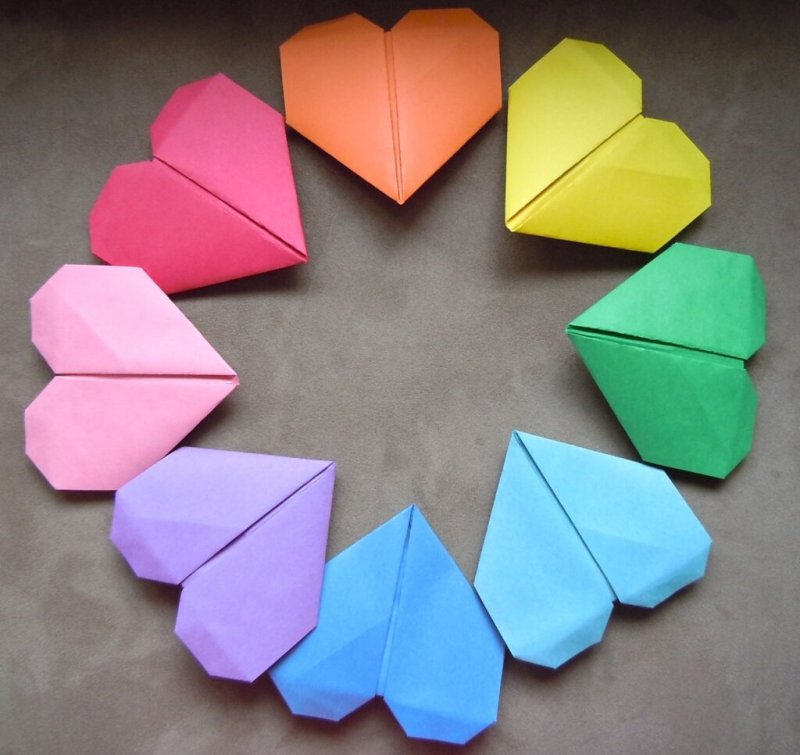 Оригами из бумаги без клея и ножниц