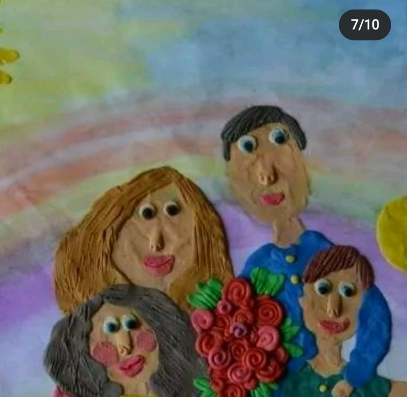 Детские рисунки мамы и папы
