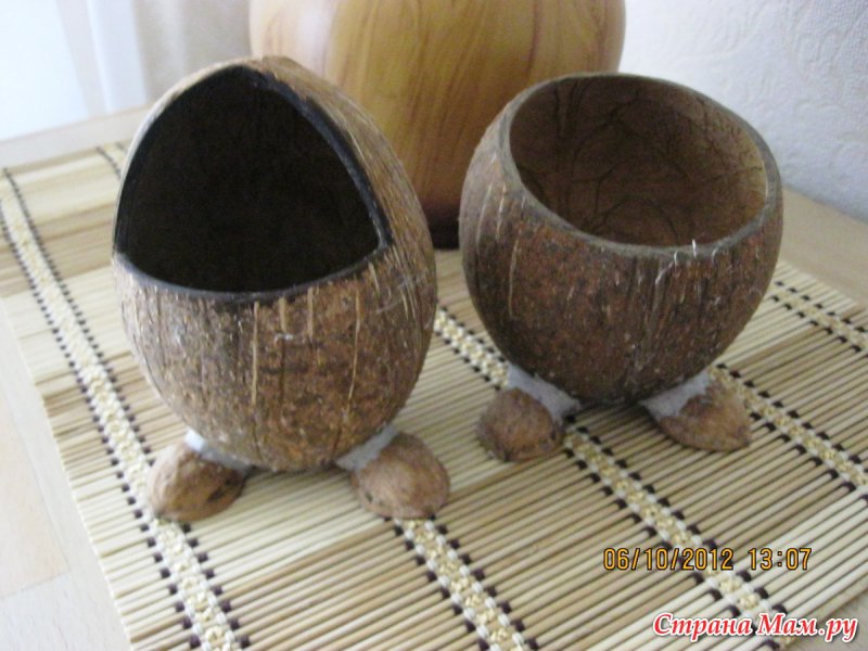 Осенние поделки из кокоса