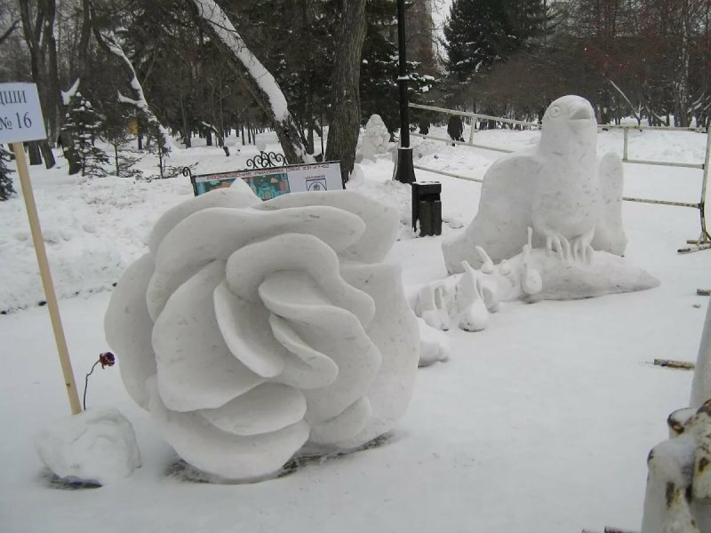 Снежные скульптуры своими руками