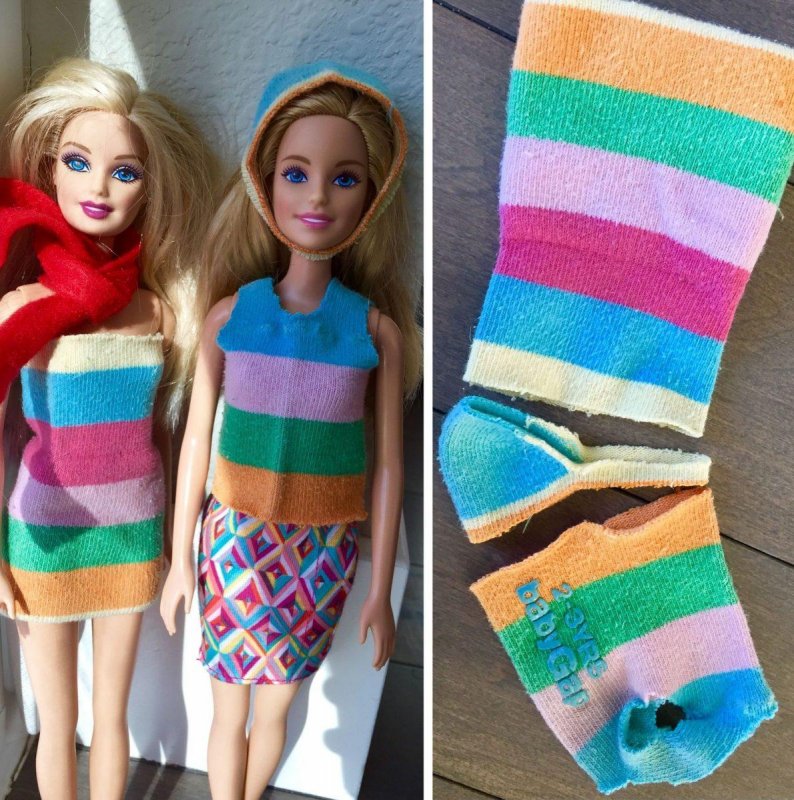 Одежда для кукол из носков