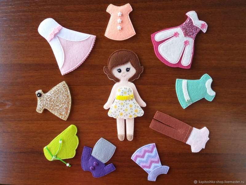 Куколки из ткани с одеждой