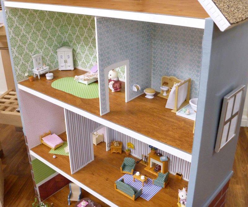 Кукольный дом икеа картон