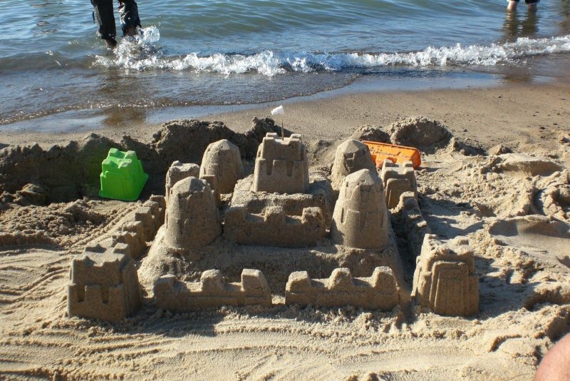 Песочный замок дети