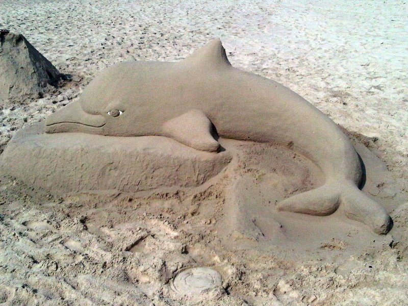 Фигуры из пляжного песка