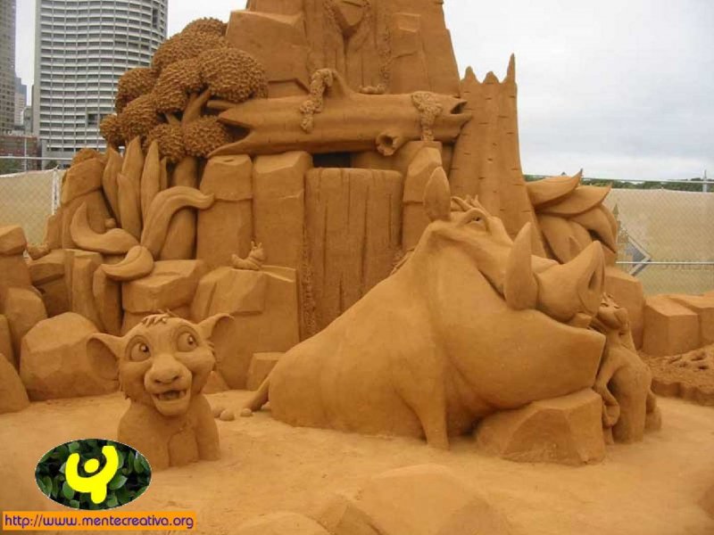 Мини скульптура из песка