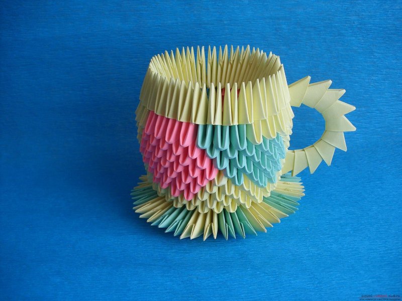 Модульное оригами Хелло Китти
