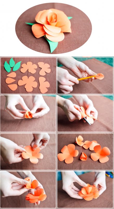 Как сделать цветок из бумаги своими руками