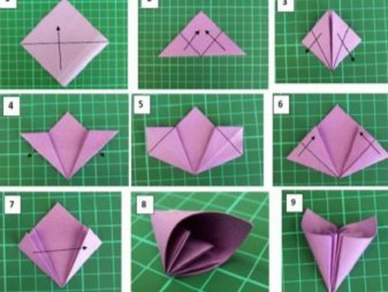 Оригами из бумаги из модулей пошаговая инструкция