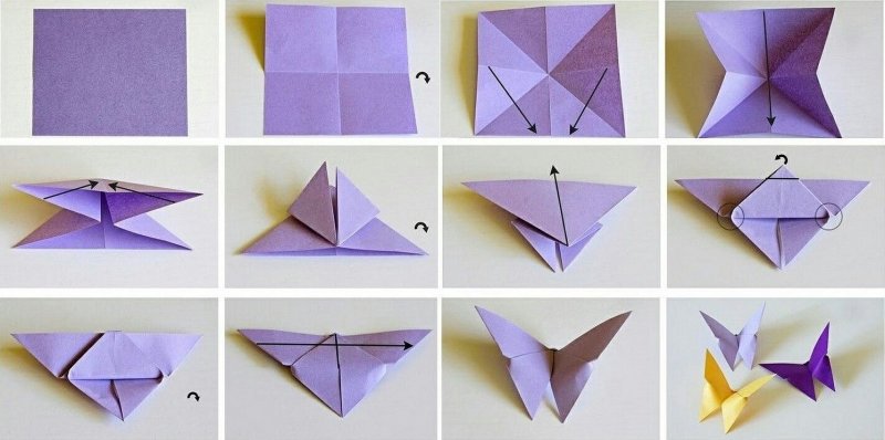 Оригами из бумаги для начинающих по схемам